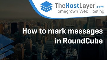 How to mark messages in RoundCube