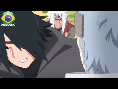 SASUKE E JIRAIYA VS URASHIKI - SASUKE USA AMATERASU E KIRIN - JIRAIYA USA RASENGAN - BORUTO DUBLADO