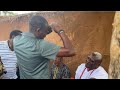 SEE HOW ACTOR, AFEEZ OWO GREETS SAHEED OSUPA AT A MOVIE LOCATION IN OYO TOWN