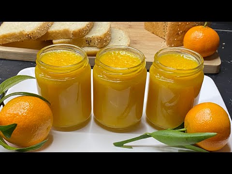 مربى المندرين صحي بدون سكر بمكون واحد فقط بأسهل وأسرع طريقة روووووووعة في المذاق