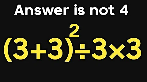 (3+3)²÷3×3 = ❓ / Can you solve this simple math question / PEMDAS rules question