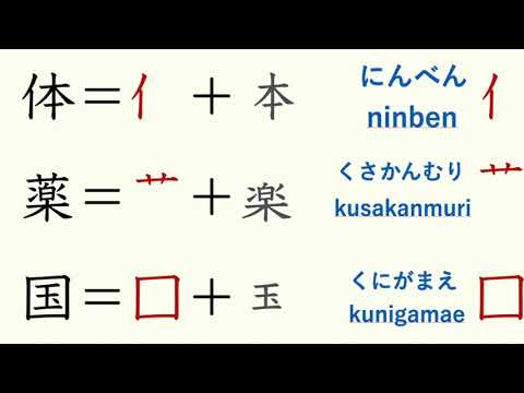 Kanji talk in English ~What is 部首 (busyu)? ~ 漢字(部首)について英語で話してみた