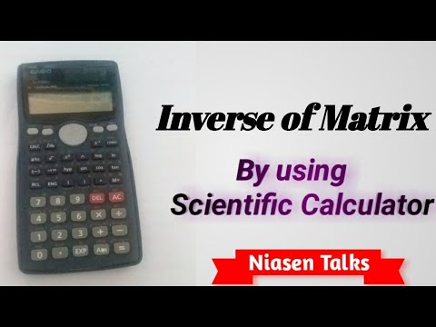 How to find Inverse of a Matrix by Using Scientific Calculator In Tamil || அணியின் தலைகீழ் || Matrix