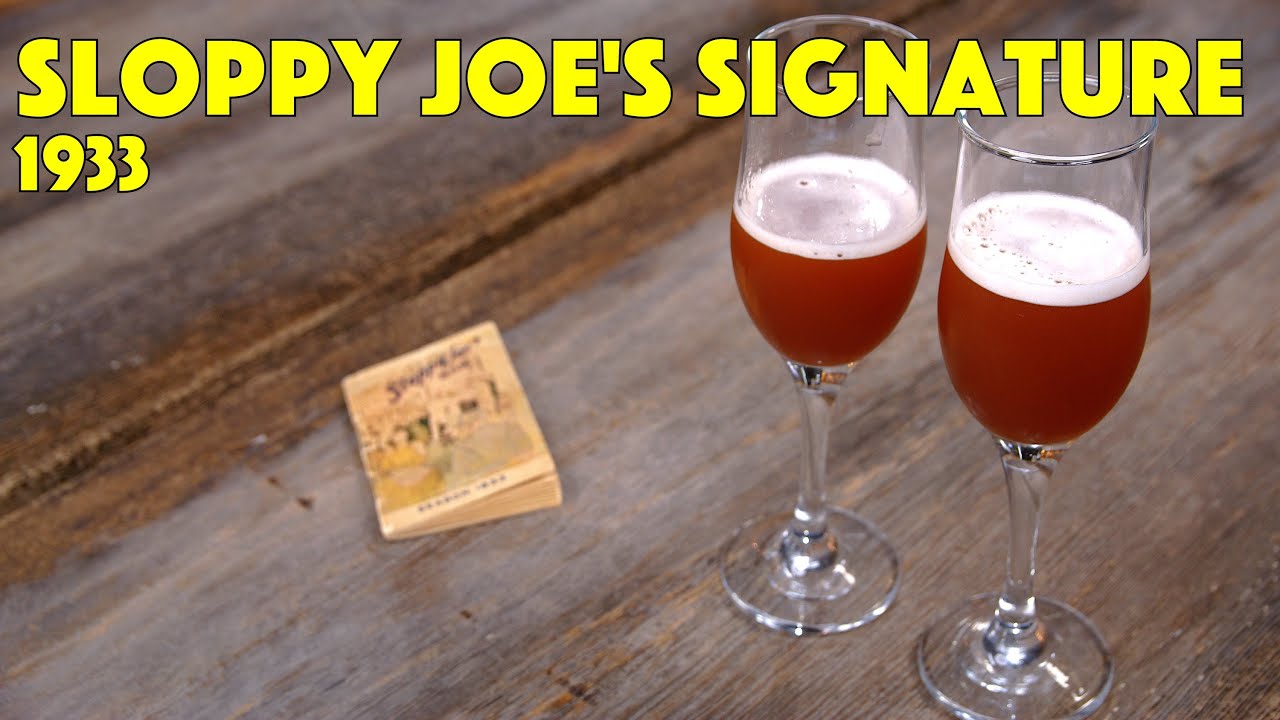 Sloppy Joe’s Signature Cocktail  - 1933 Sloppy Joe’s Bar Havana Cuba  - Cocktails After Dark | Glen And Friends Cooking