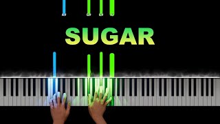 Maroon 5 - Sugar Piano Tutorial