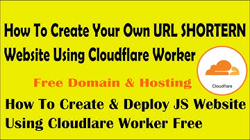 how to create own URL shortern website using cloudflare worker