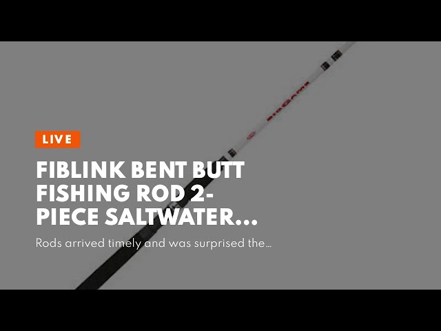 Fiblink Bent Butt Fishing Rod 2-Piece Saltwater Offshore Trolling Rod Big  Game Roller Rod Conve 