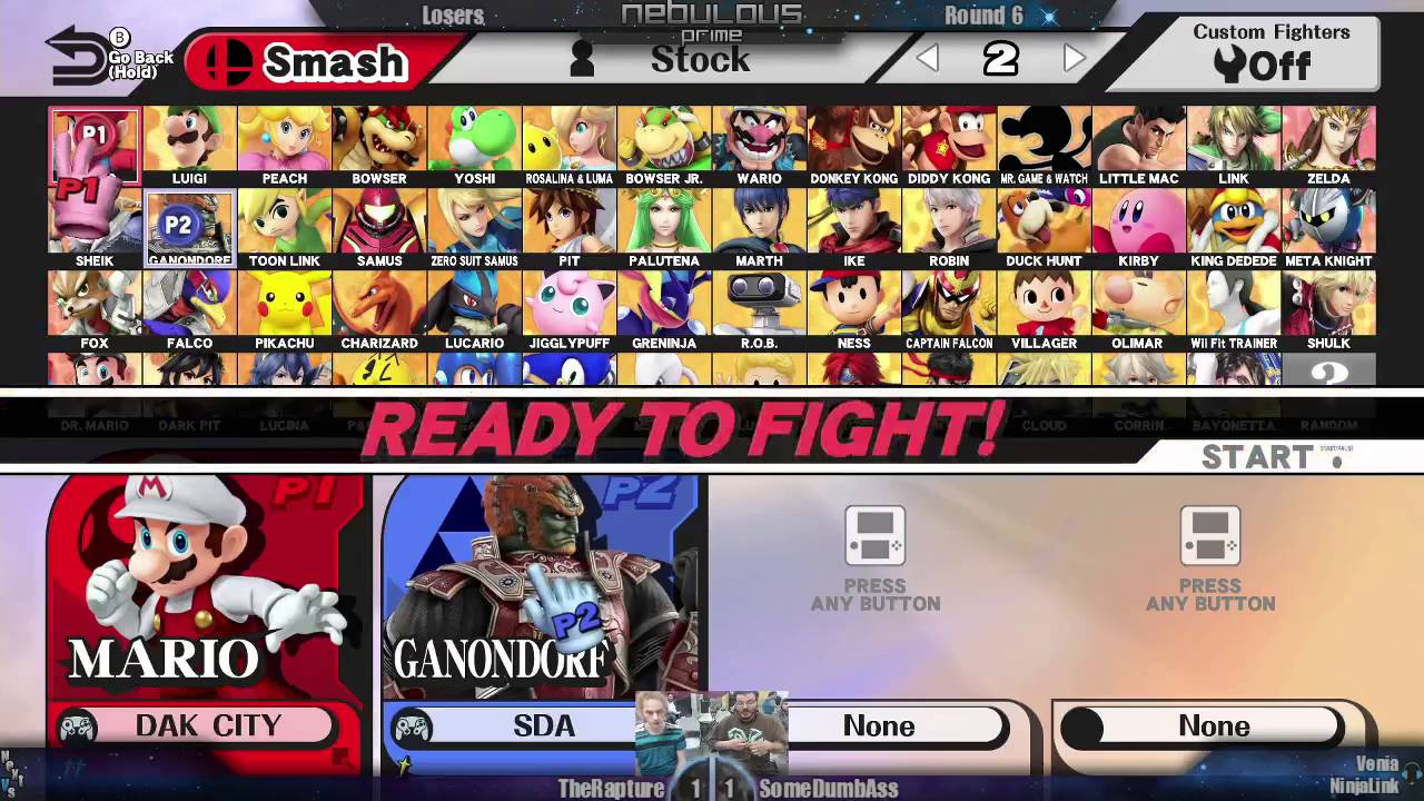 Nebulous Prime #31: Smash 4 Singles - TheRapture VS SomeDumbAss