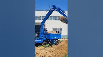 One machine is multi-use and saves time and labor. Four-wheel drive dump truck