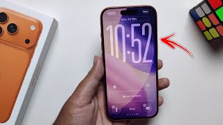 iPhone 17 Pro/ Max : How To Make The Lock Screen Clock Bigger