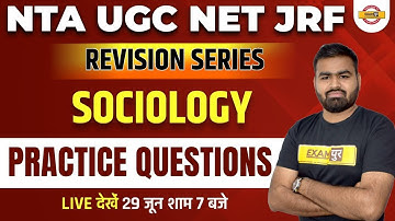 Nta Ugc Net Jrf Sociology Revision | Sociology Practice Set | Sociology Mock Test Ugc Net |Rajat Sir