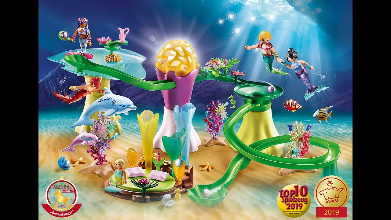 プレイモービル マーメイド＆アンダーウォーターワールド Playmobil Mermaid Cove Playset - YouTube