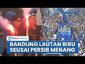 Penampakan Udara Lautan Bobotoh yang Birukan Asia Afrika Bandung Rayakan Kemenangan Persib