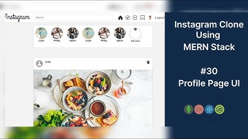 Instagram Clone Using MERN Stack | Profile Page UI | #30
