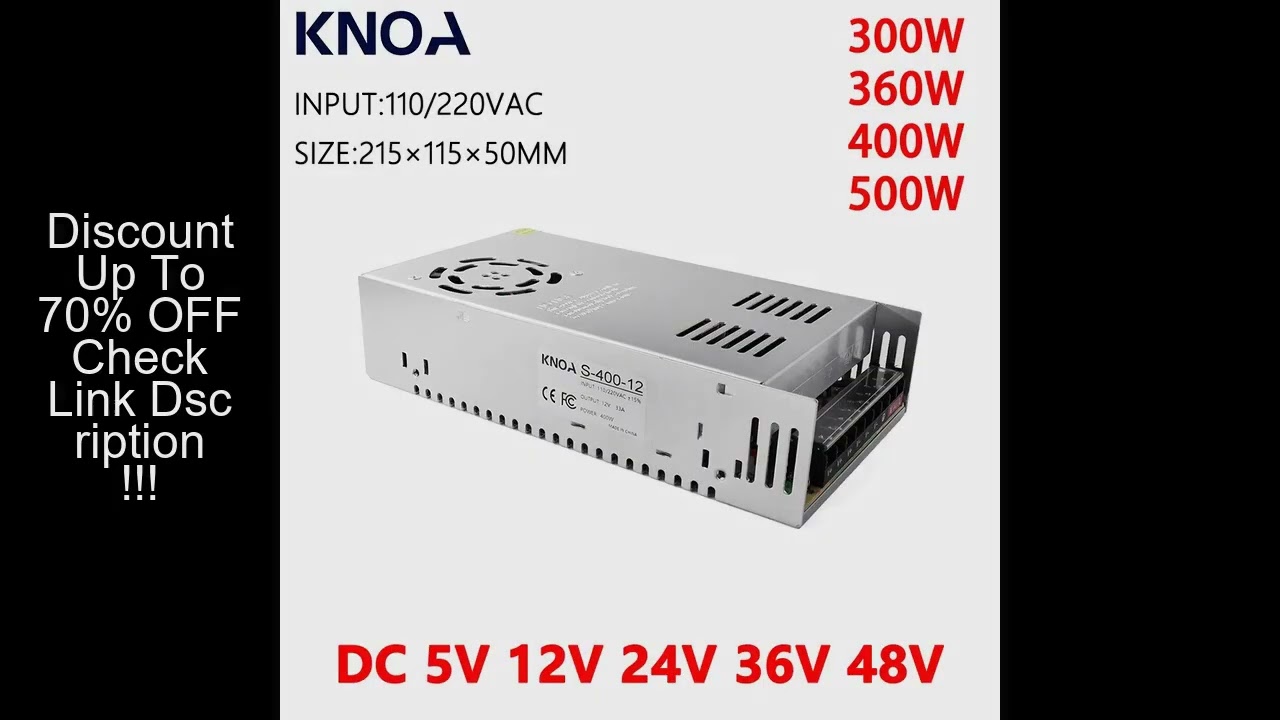 New LED power supply DC 5V 12V 24V 36V 48V 300W 360W 400W 500W 600W LED Power Supply Source Transfor