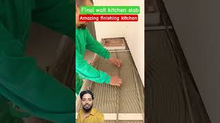 Readymade Tiles se Kitchen Partition & Shelf | Solid Hand Work | #shorts