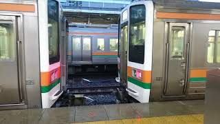 JR名古屋駅　211系同士の連結作業と発車ベル　出発指示合図　2017年12月