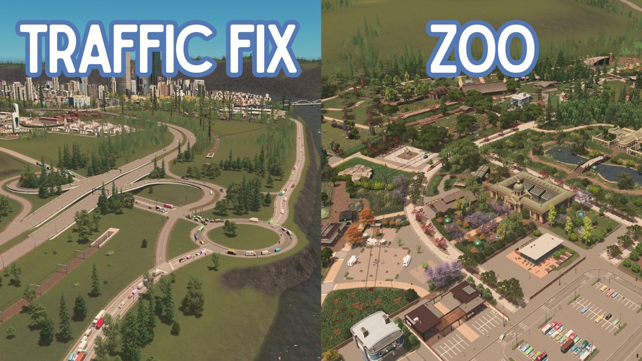 The zoo and removing old spaghetti to fix traffic | Cities Skylines Livestream Series