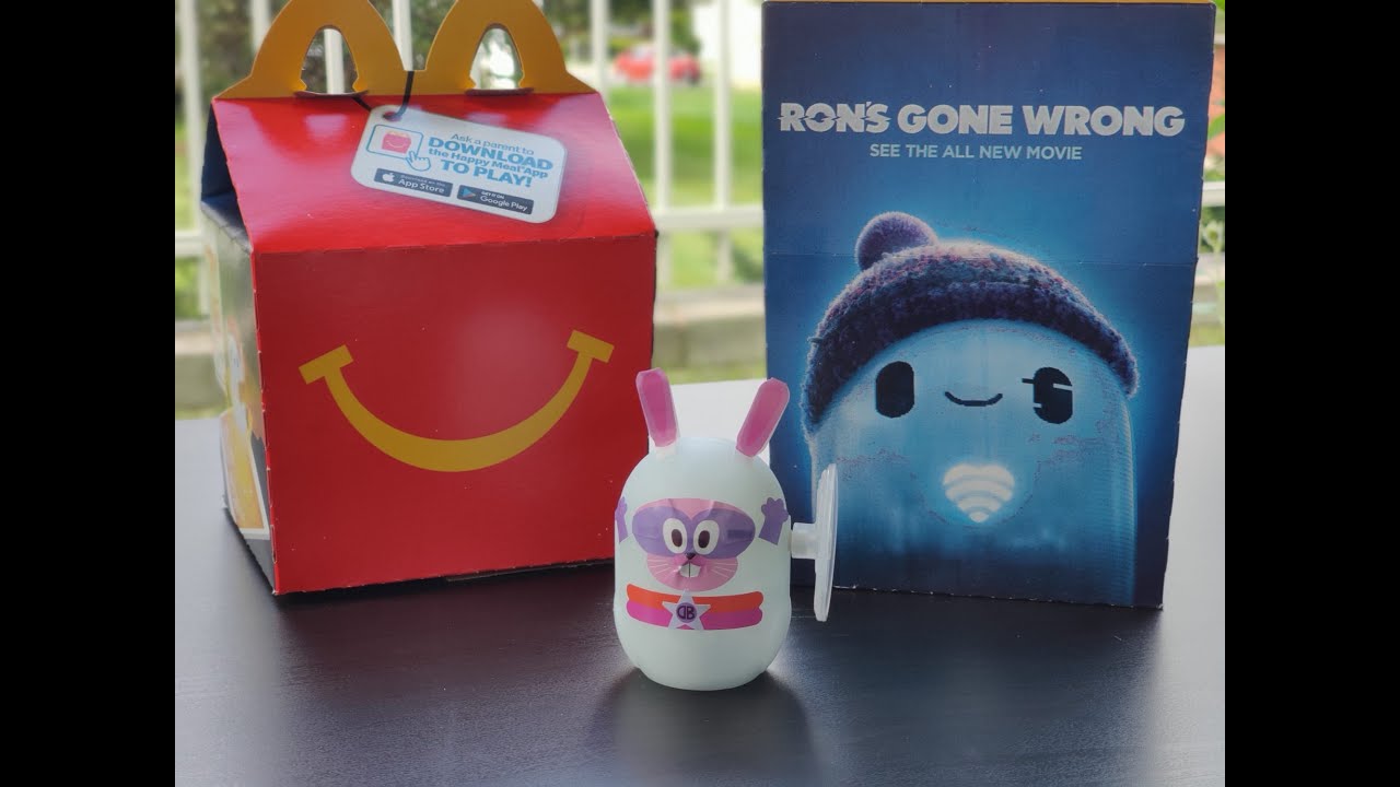Danger Bunny B*Bot Ron's Gone Wrong movie McDonald's Happy meal toy no 6 September 2021