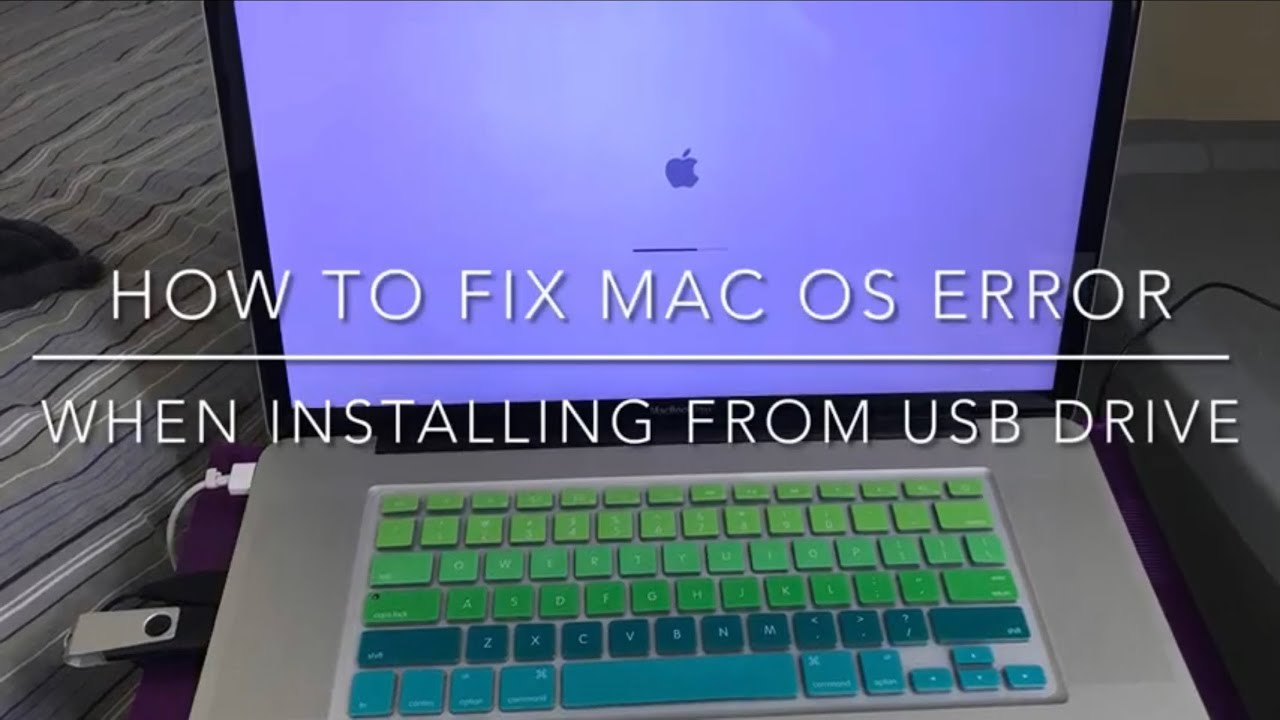 How to fix Mac OS Error when installing from USB DRIVE