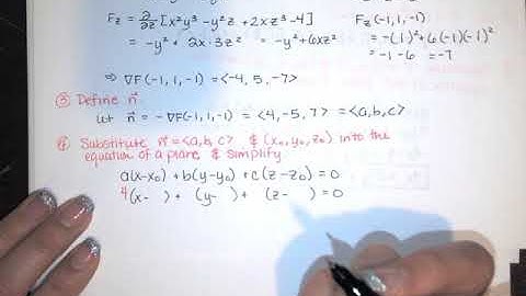 61. Tangent Planes and Linearization - Part 2 - Another Tangent Plane, Linearization, Normal Line