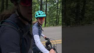 Riding Going to the sun GNP. Lots of animals. # moose #blackberry #deer #glaciernationalpark