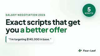 How to negotiate salary in 2026 exact scripts for 5 situations