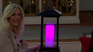 Duraflame 28" Electric Infrared Etched Color Changing Lantern Heater on QVC