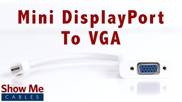 High Definition Mini DisplayPort to VGA Adapter - Makes Video Easy #2915