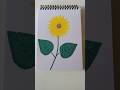 Easy sunflower art🌻#shorts #sunflower #ytshorts #art #drawing