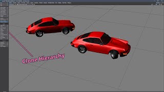 Celebrity LightWave test - Clone Hierarchy - Copy Car Profile