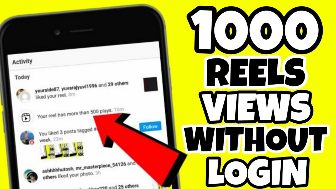 1000 Instagram Reels Views Without Login|How To Increase Reels Views ...