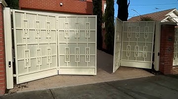 Gate with Rising Hinges - by The Motorised Gate Company