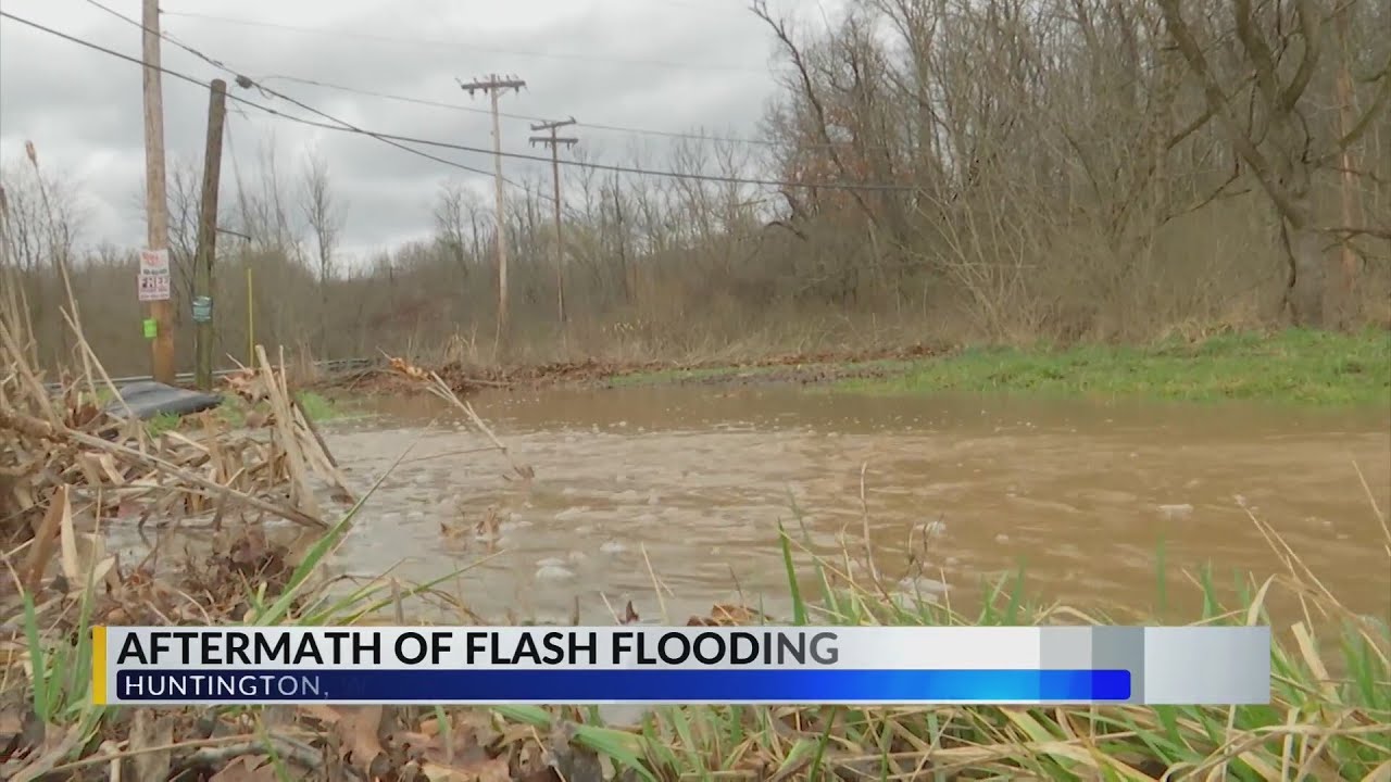 Rainfall and high-speed winds cause flooding and downed trees - YouTube