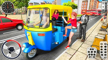 Auto Rickshaw Simulator games! Tuk Tuk Auto Rickshaw Stunt! Android gameplay 2023