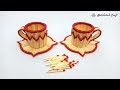 Matchstick art and craft ideas  new design diy matchstick tea cup