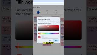 Cobain deh tips dari Mimin biar Google Kalendermu makin aesthetic ✨#GoogleCalendar