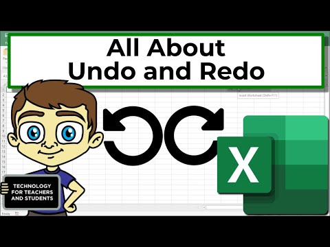 Using Undo and Redo in Excel 