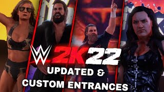 WWE 2K22 20 Updated Custom Entrances