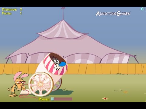 Ren u0026 Stimpyu0027s Crazy Cannon Game For Kids and Baby