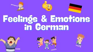 16 Feelings & Emotions in German 🇩🇪 | Gefühle & Emotionen | German vocab for children | KidsGerman