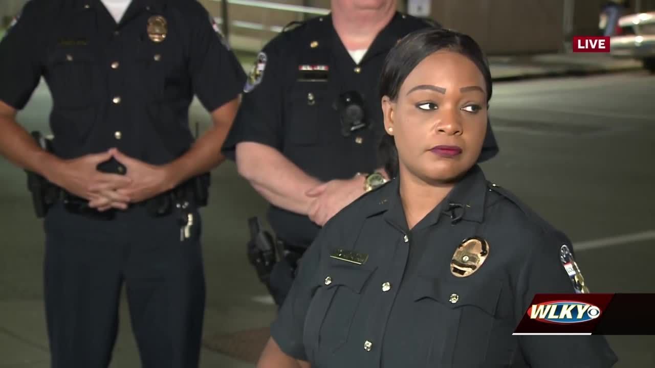 Chief Gwinn-Villaroel provides update on LMPD officer shot in the line ...