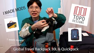 Player Profile I MADE MODS // Topo Designs Global Travel 30 & Quickpack REVIEW