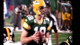 G.Jennings 8 yard TD Pass from Aaron Rodgers super bowl XLV