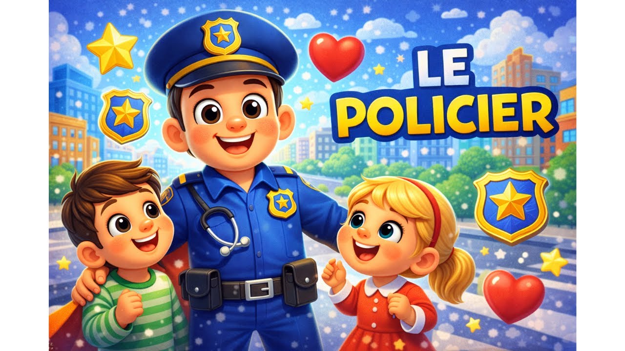 Je Veux Être Policier ! 👮‍♂️🚓 | Chanson Enfant Amusante et Éducative
