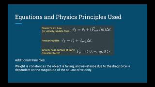 PHYS 2211 Lab #2: Motion of a Falling Object