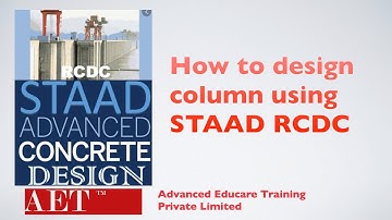 How to Design Column using STAAD RCDC
