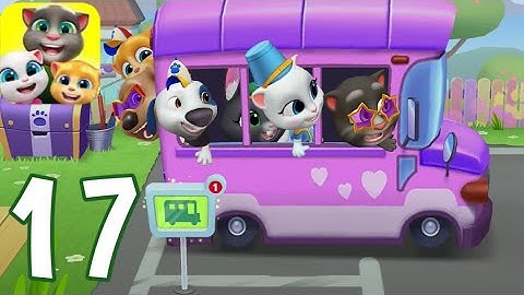 My Talking Tom Friends - Gameplay Walkthrough Part 17 - Pink Bus (iOS, Android)
