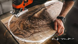 : Table walnut amerika ASMR