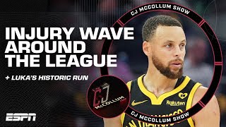 INJURY WAVE AROUND THE LEAGUE 😳 + Luka Doncic's HISTORIC triple-double run 👏 | CJ McCollum Show